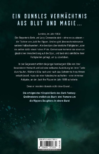 Buchcover und Innenansicht für das Buch: Ripper's Daughters Gesamtausgabe