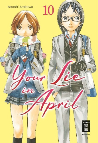 Buchcover und Innenansicht für das Buch: Shigatsu wa Kimi no Uso