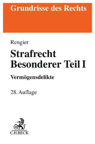 Buchcover und Innenansicht für das Buch: Strafrecht Besonderer Teil I