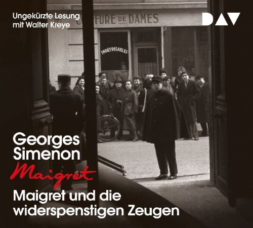 Buchcover und Innenansicht für das Buch: Maigret und die widerspenstigen Zeugen
