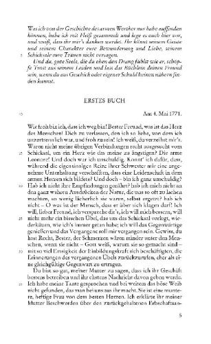 Buchcover und Innenansicht für das Buch: Die Leiden des jungen Werther