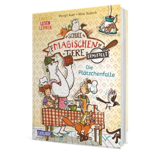 Buchcover und Innenansicht für das Buch: Die Schule der magischen Tiere ermittelt 6: Die Plätzchenfalle