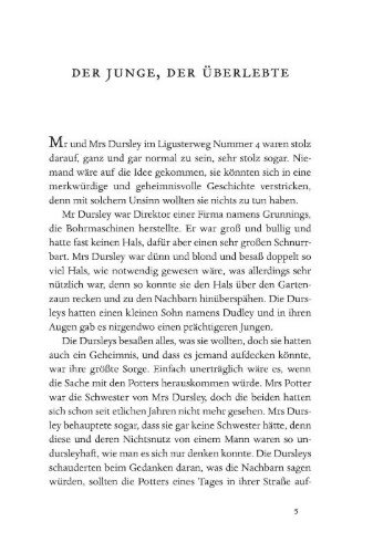 Buchcover und Innenansicht für das Buch: Harry Potter and the Philosopher's Stone
