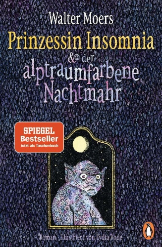 Buchcover und Innenansicht für das Buch: Prinzessin Insomnia & der alptraumfarbene Nachtmahr
