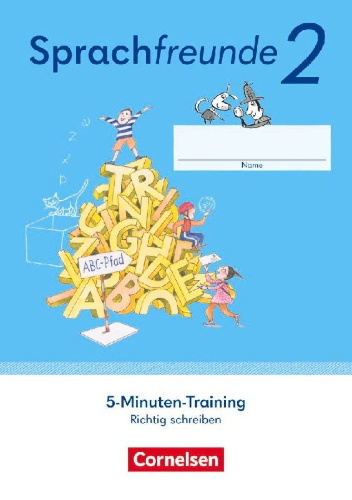 Buchcover und Innenansicht für das Buch: Sprachfreunde - 5-Minuten-Training "Richtig schreiben" - Östliche Bundesländer und Berlin