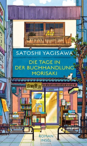 Buchcover und Innenansicht für das Buch: Days at the Morisaki Bookshop