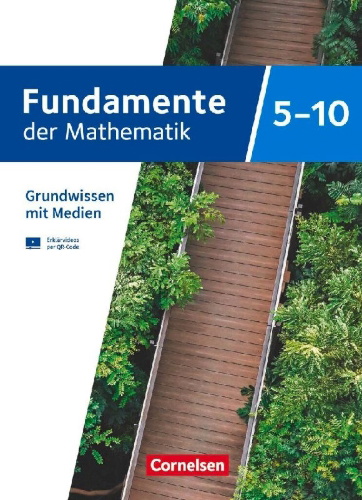 Buchcover und Innenansicht für das Buch: Fundamente der Mathematik 5. bis 10. Schuljahr. Übungsmaterialien Sekundarstufe I/II - Grundwissen mit Medien