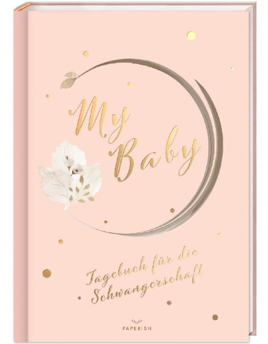 Buchcover und Innenansicht für das Buch: My Baby - Tagebuch für die Schwangerschaft