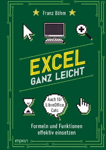 Buchcover und Innenansicht für das Buch: Excel ganz leicht