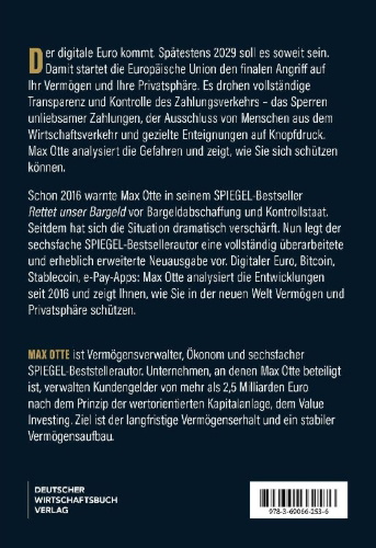 Buchcover und Innenansicht für das Buch: Rettet unser Bargeld