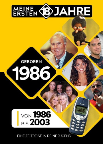 Buchcover und Innenansicht für das Buch: Geboren in 1986