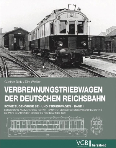 Buchcover und Innenansicht für das Buch: Verbrennungstriebwagen der Deutschen Reichsbahn