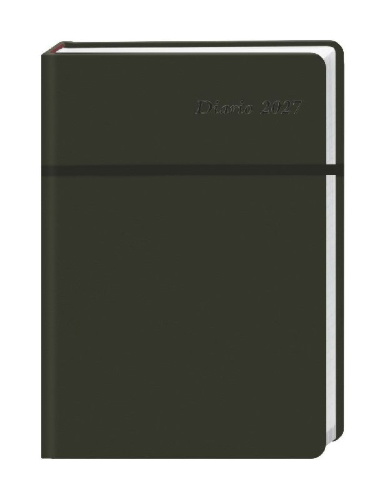 Buchcover und Innenansicht für das Buch: Diario Wochen-Kalenderbuch A6, schwarz 2027