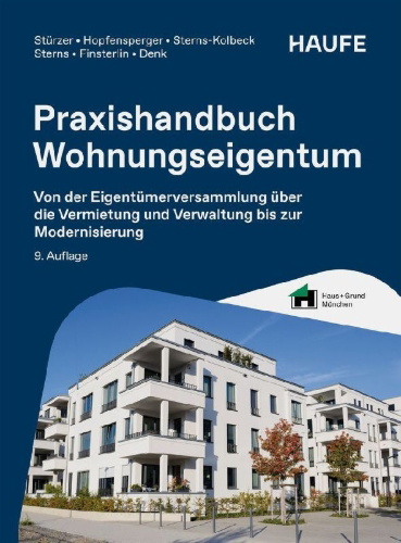Buchcover und Innenansicht für das Buch: Praxishandbuch Wohnungseigentum