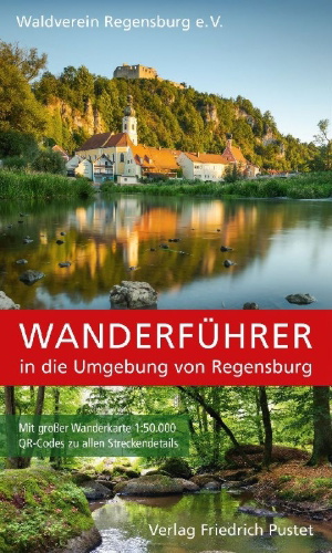 Buchcover und Innenansicht für das Buch: Wanderführer in die Umgebung von Regensburg