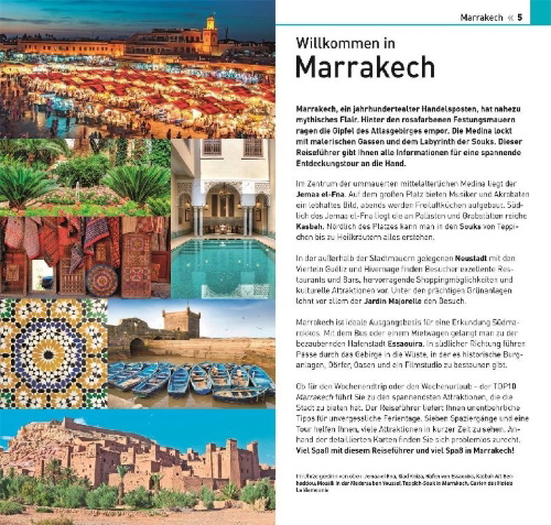 Buchcover und Innenansicht für das Buch: TOP10 Reiseführer Marrakech