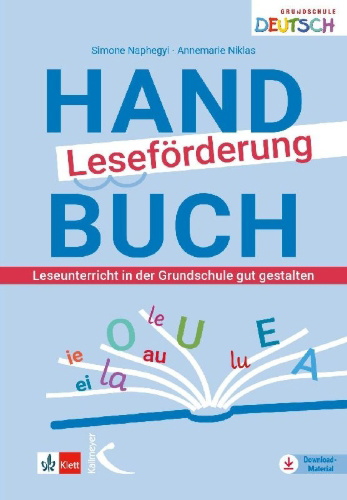 Buchcover und Innenansicht für das Buch: Handbuch Leseförderung