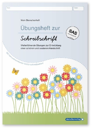 Buchcover und Innenansicht für das Buch: Ich kann richtig schön schreiben - Schulausgangsschrift SAS