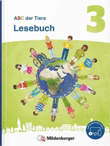 Buchcover und Innenansicht für das Buch: ABC der Tiere 3 Neubearbeitung - Lesebuch