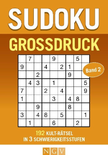 Buchcover und Innenansicht für das Buch: Sudoku Großdruck Band 2
