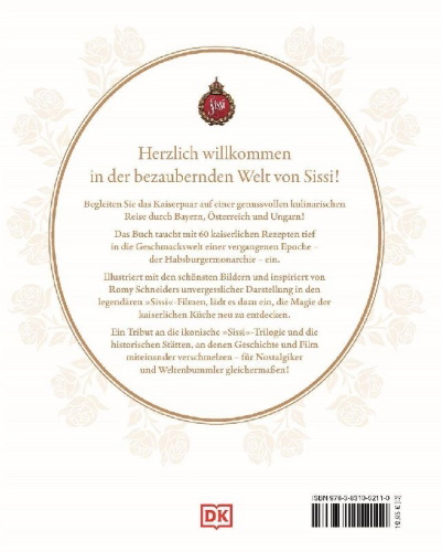 Buchcover und Innenansicht für das Buch: Sissi. Das kaiserliche Kochbuch