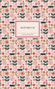Buchcover und Innenansicht für das Buch: Notizbuch Insel-Bücherei 'Puderrosa Blumen retro'