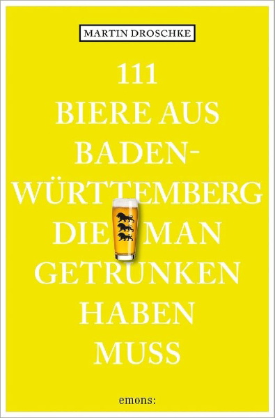 Buchcover und Innenansicht für das Buch: 111 Biere aus Baden-Württemberg, die man getrunken haben muss