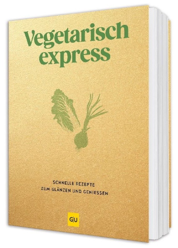 Buchcover und Innenansicht für das Buch: Vegetarisch express