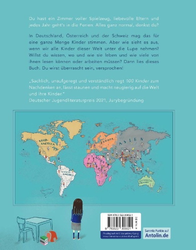 Buchcover und Innenansicht für das Buch: 100 Kinder
