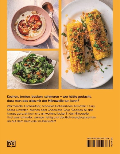 Buchcover und Innenansicht für das Buch: Ultimativ kochen mit der Mikrowelle