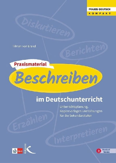 Buchcover und Innenansicht für das Buch: Praxismaterial: Beschreiben im Deutschunterricht