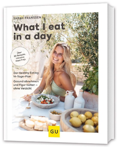 Buchcover und Innenansicht für das Buch: What I eat in a day