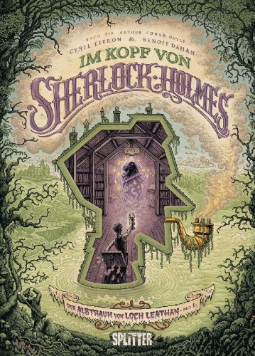 Buchcover und Innenansicht für das Buch: Dans la tête de Sherlock Holmes: Le Cauchemar du Loch Leathan 1