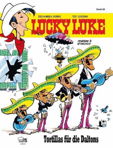 Buchcover und Innenansicht für das Buch: Lucky Luke 28 - Tortillas für die Daltons