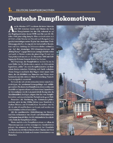 Buchcover und Innenansicht für das Buch: Legendäre Eisenbahnen - Legendäre Züge - Von der Dampflok bis zum ICE
