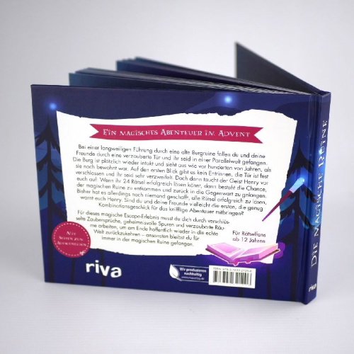Buchcover und Innenansicht für das Buch: Die magische Ruine