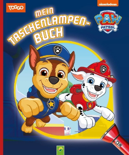 Buchcover und Innenansicht für das Buch: PAW Patrol Mein Taschenlampenbuch ab 4 Jahren