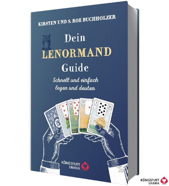 Buchcover und Innenansicht für das Buch: Dein Lenormand Guide - Schnell und einfach legen und deuten