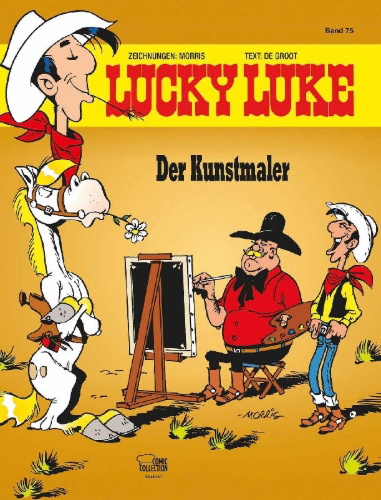 Buchcover und Innenansicht für das Buch: Lucky Luke 40: L'artiste peintre