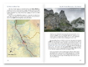 Buchcover und Innenansicht für das Buch: The Peaks of the Balkans Trail