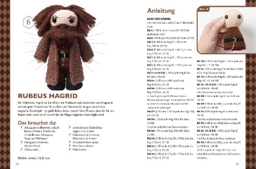 Buchcover und Innenansicht für das Buch: Harry Potter Crochet