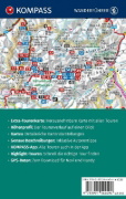Buchcover und Innenansicht für das Buch: KOMPASS Wanderführer Ortlergruppe und Vinschgau, 60 Touren mit Extra-Tourenkarte