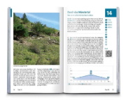 Buchcover und Innenansicht für das Buch: KOMPASS Wanderführer Ortlergruppe und Vinschgau, 60 Touren mit Extra-Tourenkarte