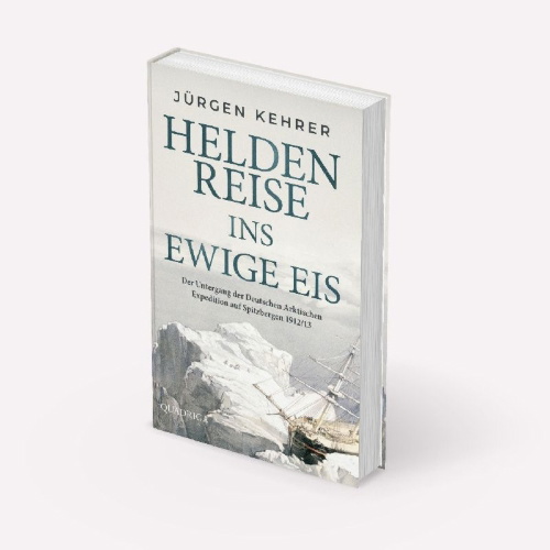 Buchcover und Innenansicht für das Buch: Heldenreise ins ewige Eis