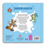 Buchcover und Innenansicht für das Buch: Trötsch Der kleine Maulwurf Malbuch mit Pinsel Mein erstes Zaubermalbuch