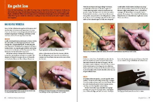 Buchcover und Innenansicht für das Buch: Einfach Tiere schnitzen