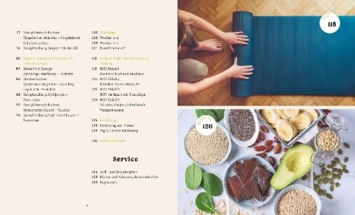 Buchcover und Innenansicht für das Buch: Fit in 15