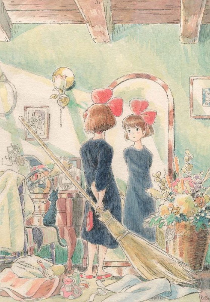 Buchcover und Innenansicht für das Buch: Kiki's Delivery Service Flexi Journal
