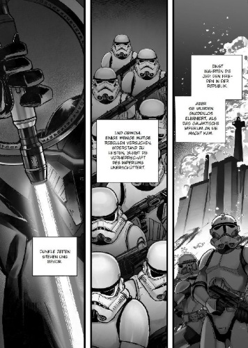 Buchcover und Innenansicht für das Buch: Star Wars Jedi: Fallen Order (Manga) 01