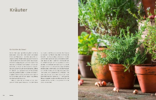 Buchcover und Innenansicht für das Buch: Gemüse und Kräuter im Garten